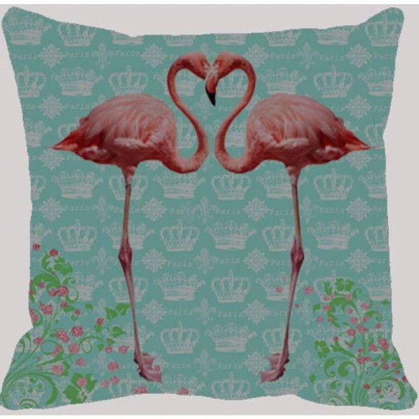 Encontraproduto.com.br - Almofada Flamingo Coroa