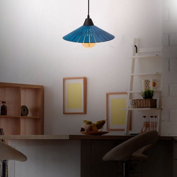 Encontraproduto.com.br - Luminária Teto Lustre Pendente Balcão Cozinha Sala Mdf Cabo Cor:branco