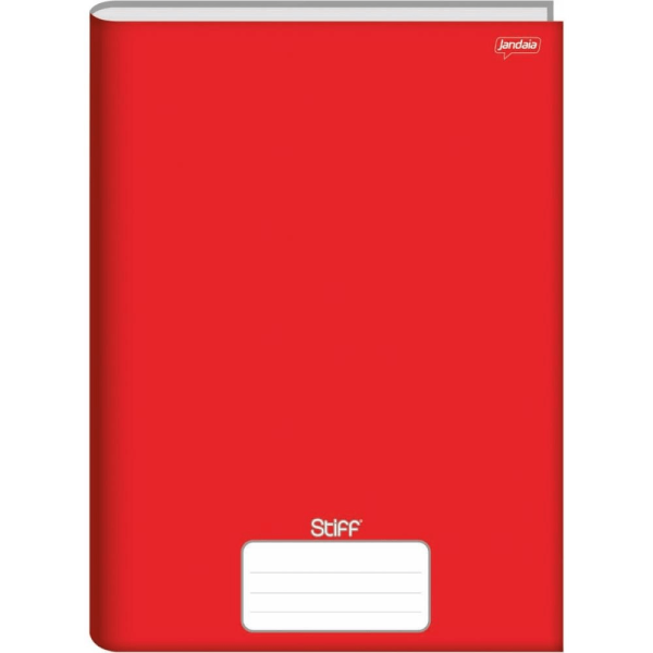 Encontraproduto.com.br - Caderno Brochura 1/4 Jandaia Stiff 96 Folhas Vermelho 5 Un