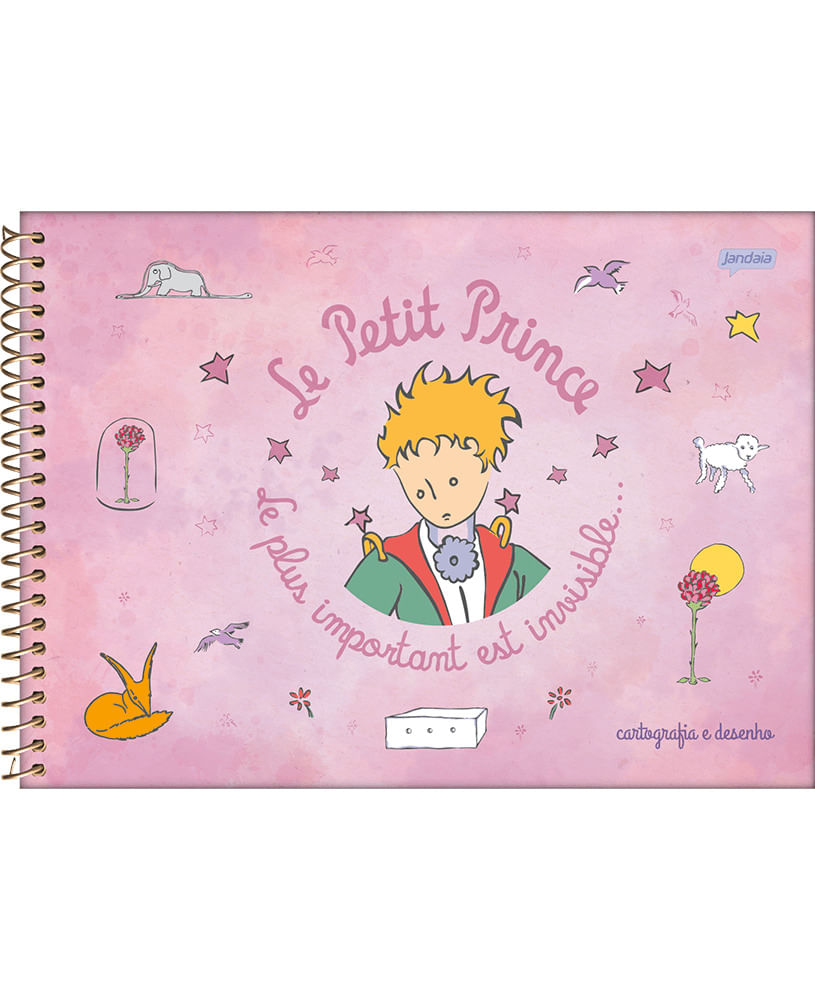 Encontraproduto.com.br - Caderno Cartografia Espiral 96 Folhas Pequeno Príncipe Diversos Modelos