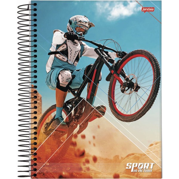 Encontraproduto.com.br - Caderno Capa Dura 160 Folhas Sport - Jandaia