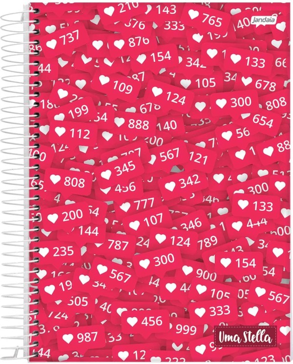 Encontraproduto.com.br - Caderno Espiral Universitário Jandaia Stella Capa Dura - 320 Folhas