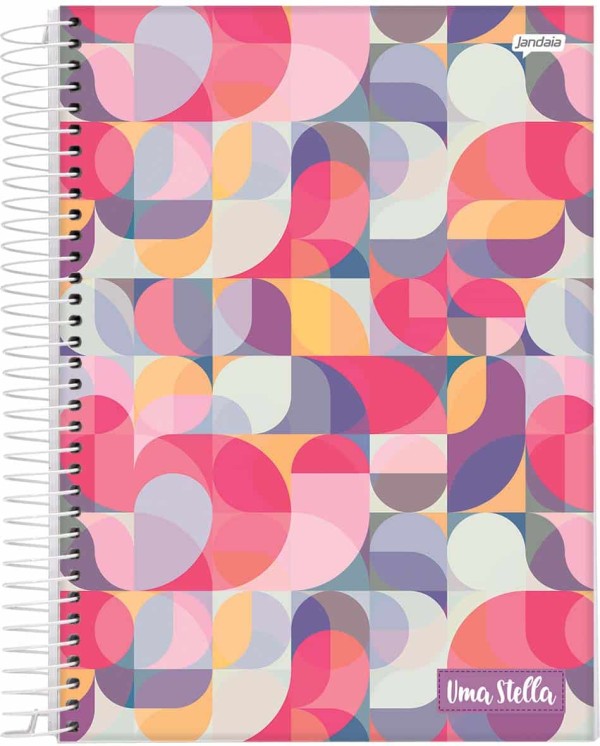 Encontraproduto.com.br - Caderno Espiral Universitário Jandaia Stella Capa Dura - 320 Folhas