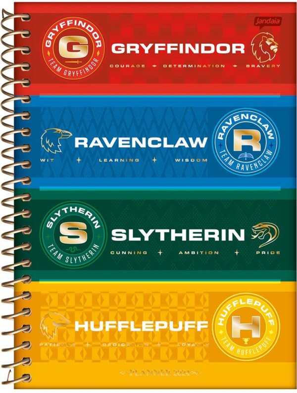 Encontraproduto.com.br - Planner 2024 Harry Potter Diversos Modelos Espiral Jandaia