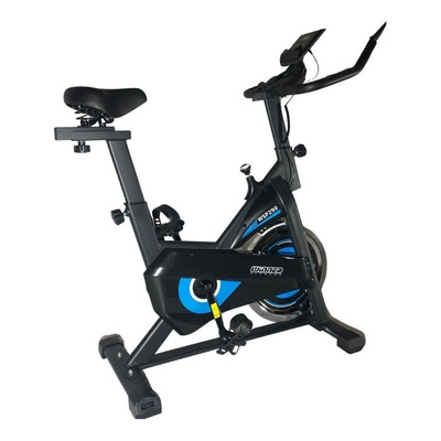 Encontraproduto.com.br - Bicicleta Spinning Residencial Winner Wsp 290 preto/azul