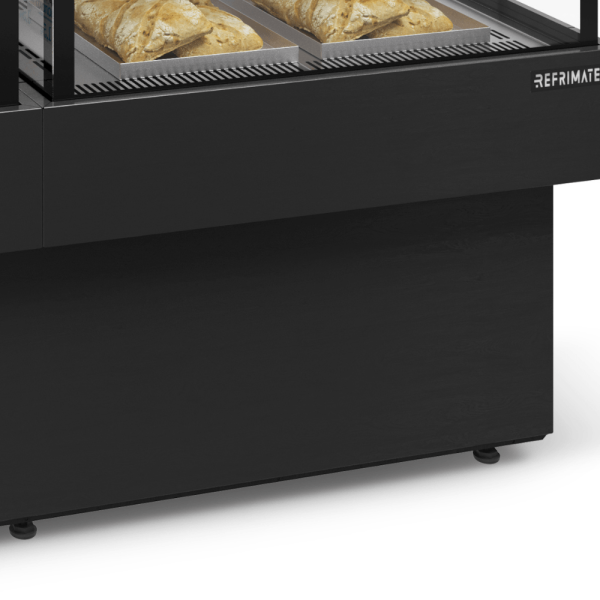 Encontraproduto.com.br - Vitrine Confeitaria Vanguard Plus Dupla  CVPDRQ Refrimate - Dupla Função Quente/Frio Elegante c/ Iluminação LED Vidro Temperado