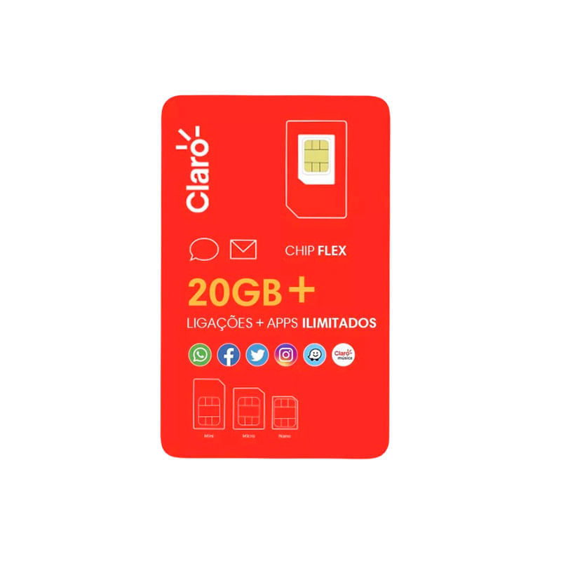 Chip Claro Flex para Celular