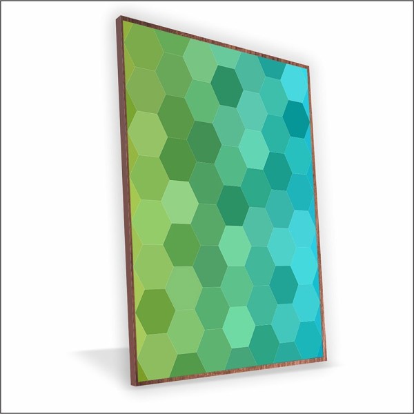 Encontraproduto.com.br - Quadro Colméias Canvas Com Vidro Tamanho-moldura 20x20 Caixa Cor Madeira