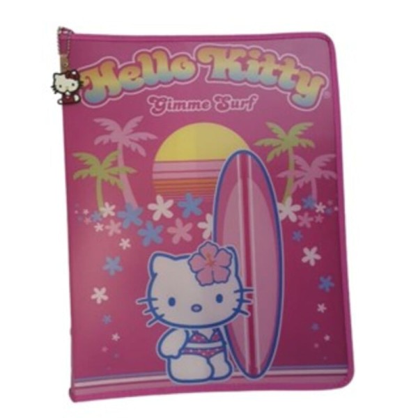 Encontraproduto.com.br - YES Pasta Hello Kitty Surf A4 com Ziper Of