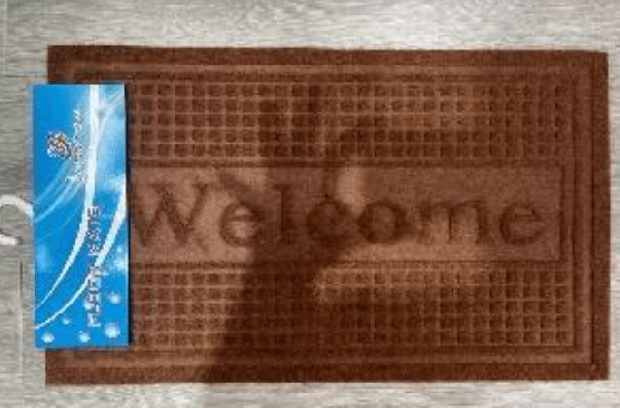 Encontraproduto.com.br - Tapete Welcome Mahalo - Tamanho 40x60cm (Modelo 5117-579)