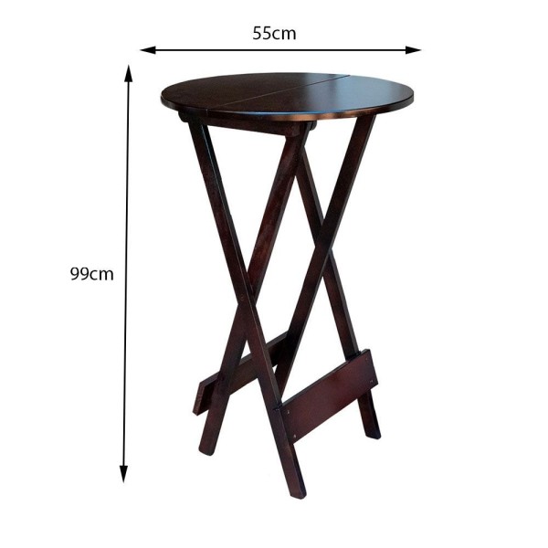 Encontraproduto.com.br - Jogo De Mesa Bistrô De Madeira Com 4 Cadeiras Dobravel Imbuia - Marrom