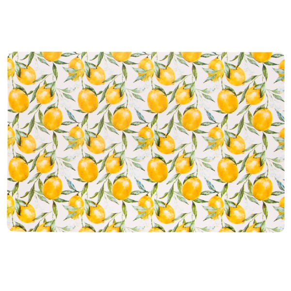 Serviço Americano Retangular Pvc Print Lemon 28,5x44 cm Copa