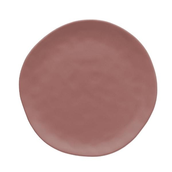 Encontraproduto.com.br - Prato raso em cerâmica Copa&Cia Organic 26cm terracota