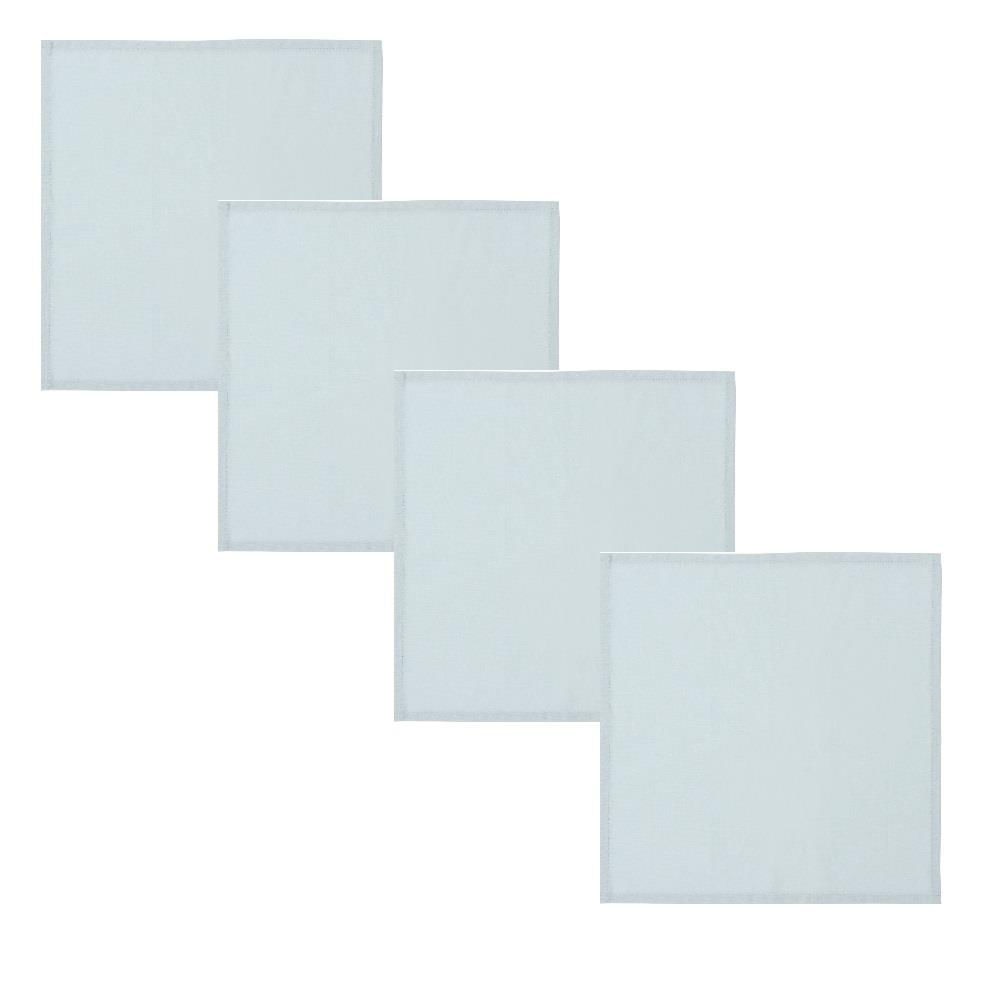 Encontraproduto.com.br - Guardanapo de Tecido com 4 Peças Azul 40X40CM - Copa e Cia