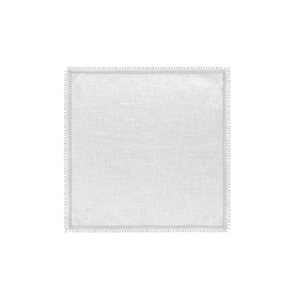 Encontraproduto.com.br - Guardanapo em algodão Copa&Cia Isis Dots 45x45cm branco