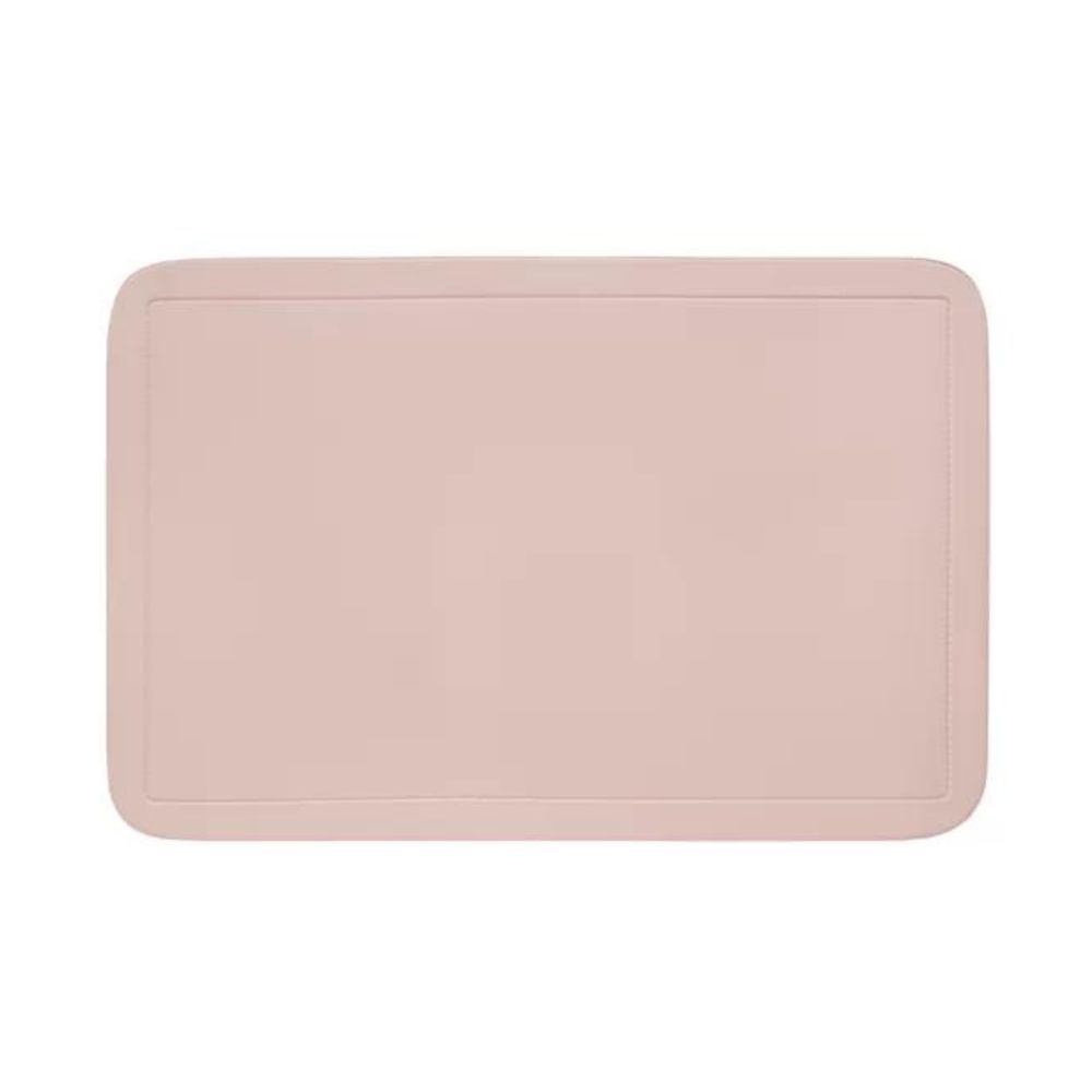 Encontraproduto.com.br - Lugar Americano Retangular Em Policloreto Rosa Chá 44x28,5cm Copa & Cia