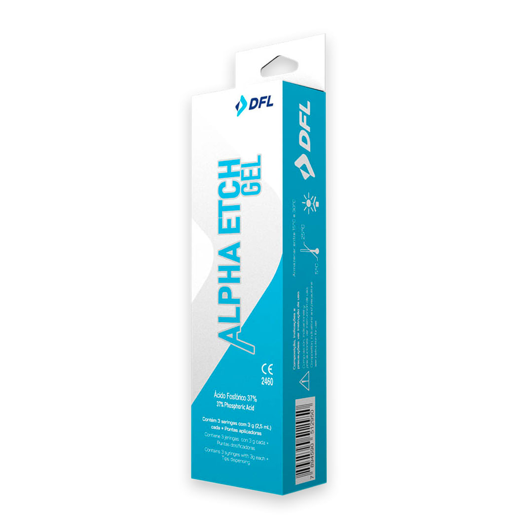 Encontraproduto.com.br - Ácido Fosfórico Alpha Etch 37% com 3 Seringas 3g - Nova Dfl