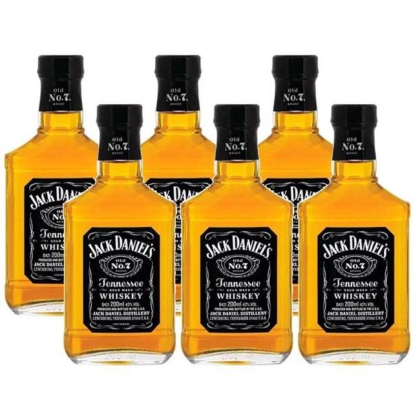 Encontraproduto.com.br - Whisky Jack DanielS 200Ml 06 Unidades