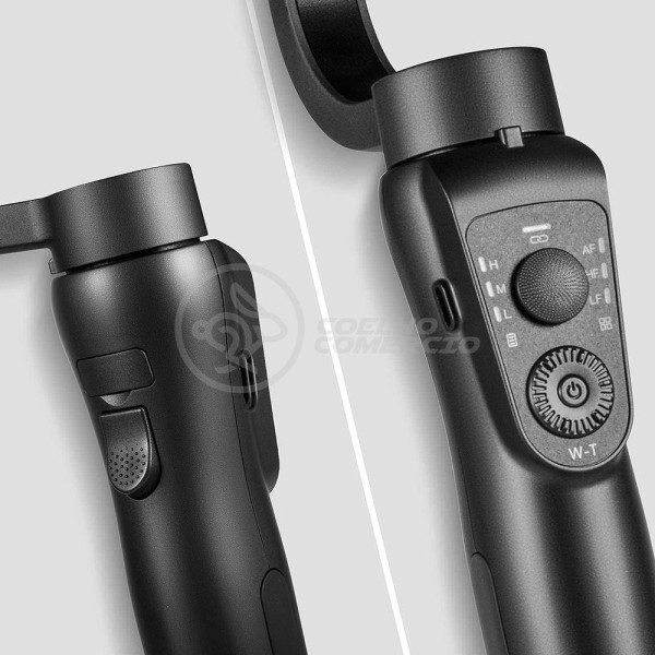 Encontraproduto.com.br - Estabilizador De Mão Eletrônico Portátil 3 Eixos Bluetooth