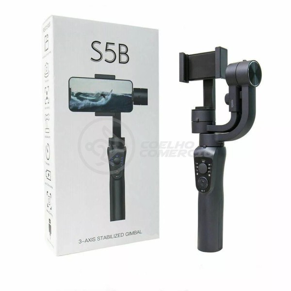 Encontraproduto.com.br - Estabilizador De Mão Eletrônico Portátil 3 Eixos Bluetooth