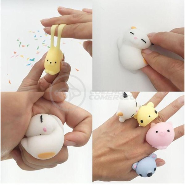 Encontraproduto.com.br - Bichinhos Squishy Mochi Fidget Silicone Sensorial Relaxa
