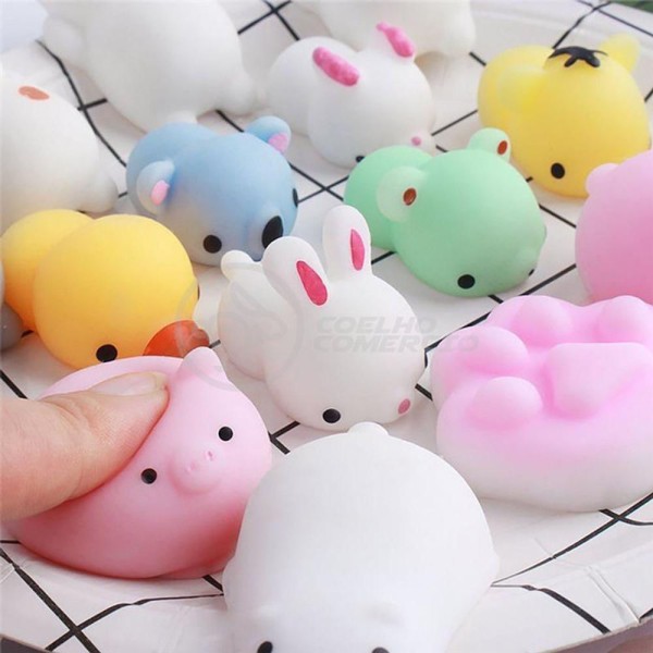 Encontraproduto.com.br - Bichinhos Squishy Mochi Fidget Silicone Sensorial Relaxa