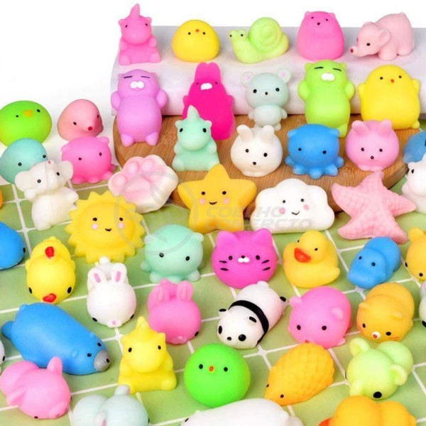 Encontraproduto.com.br - Bichinhos Squishy Mochi Fidget Silicone Sensorial Relaxa