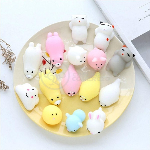 Encontraproduto.com.br - Bichinhos Squishy Mochi Fidget Silicone Sensorial Relaxa