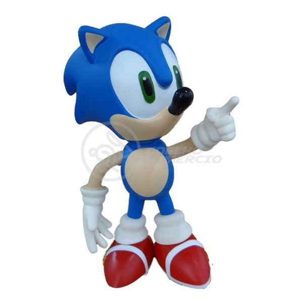 Encontraproduto.com.br - Boneco Action Figure Sonic Grande Super Size - 23Cm - Sonic