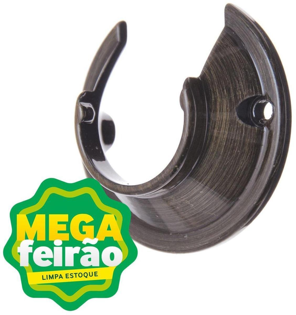 Suporte Para Varão de Cortina Couselo Flange 28mm Ouro Velho