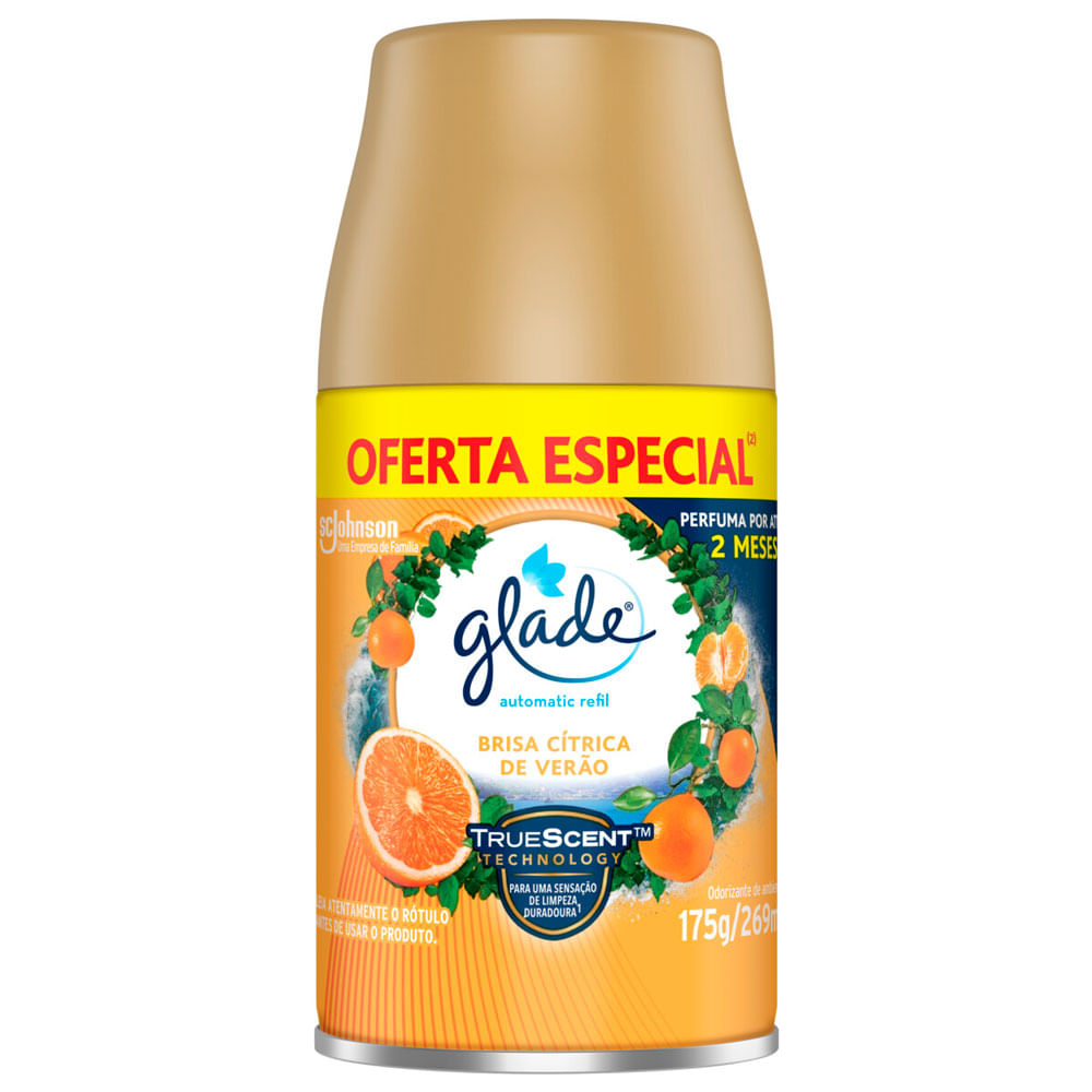 Odorizador Glade Automatic Brisa Cítrica Refil 269ml