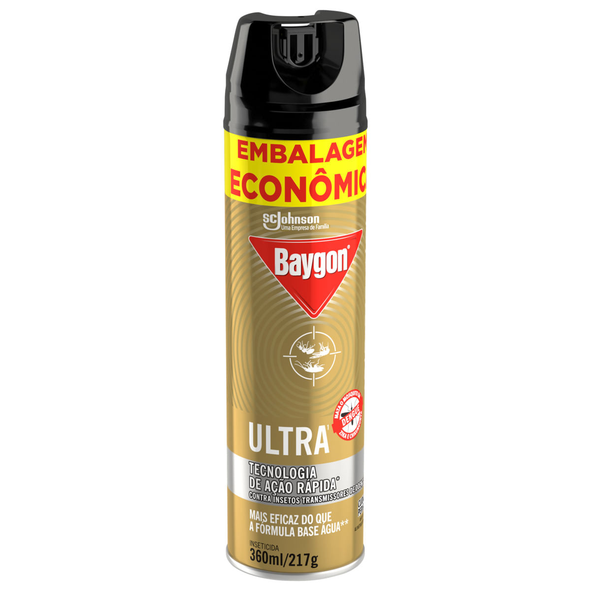 Encontraproduto.com.br - Inseticida Aerossol Baygon Ultra Embalagem Econômica 360ml