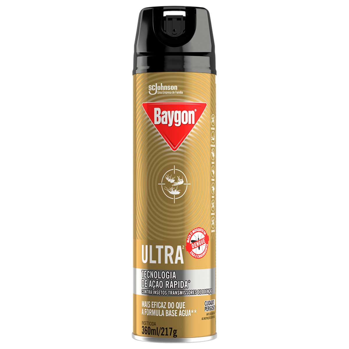 Encontraproduto.com.br - Inseticida Aerossol Baygon Ultra Embalagem Econômica 360ml