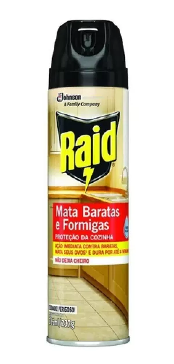 Raid Aerosol Inseticida Mata Barata 300 Ml