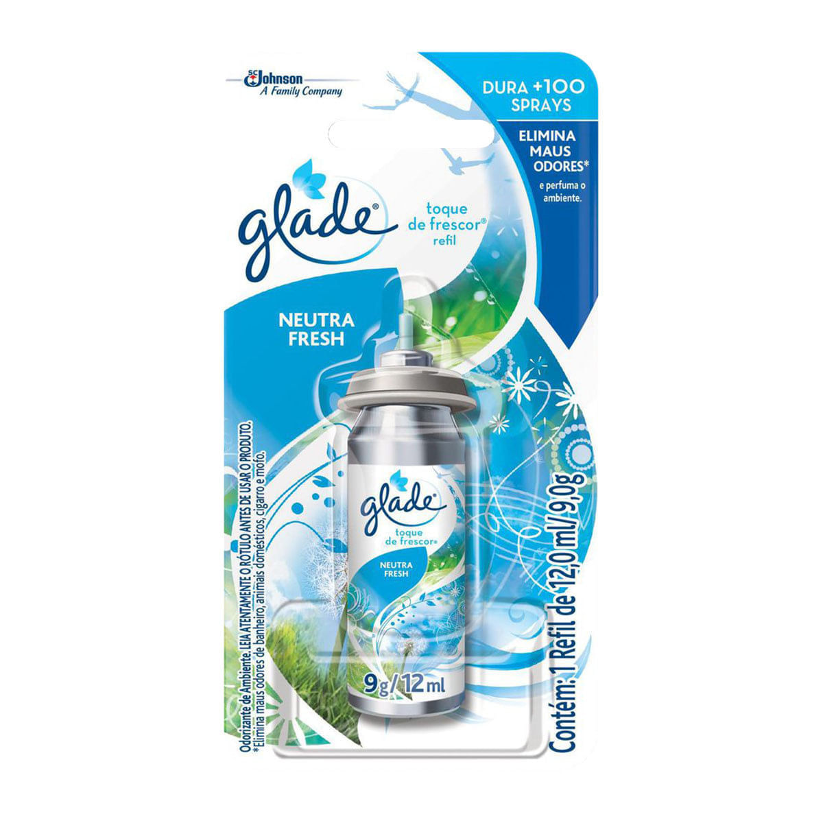Encontraproduto.com.br - Refil para Odorizador Glade Toque de Frescor Spray Neutra Fresh 12ml