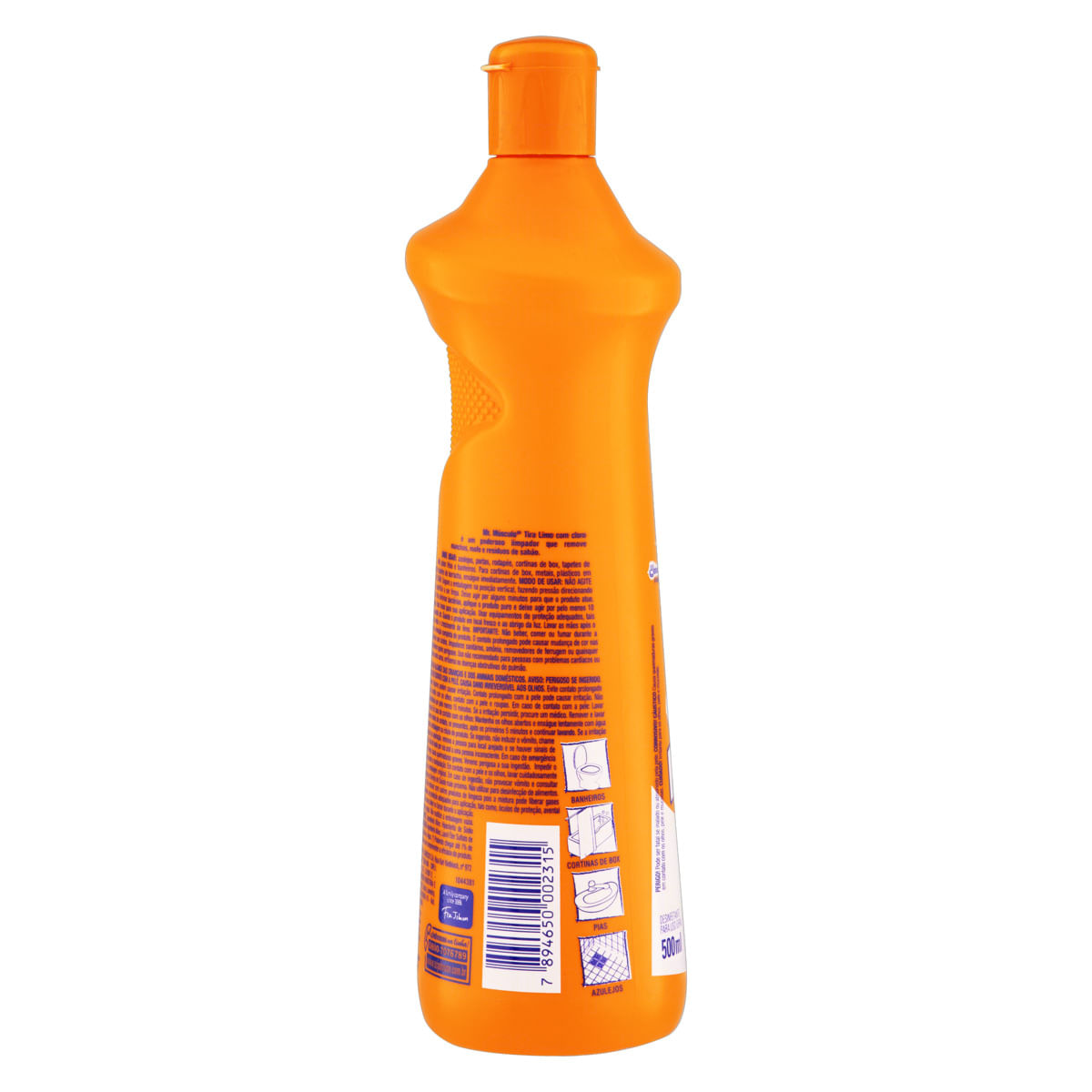 Encontraproduto.com.br - Limpador Mr. Músculo p/ Uso Geral Banheiro Tira-Limo c/ Cloro Squeeze 500ml