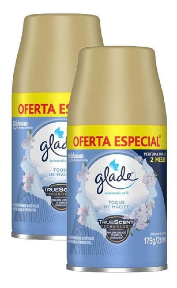 Encontraproduto.com.br - Desodorizador Glade Automatic Spray Refil Toque de Maciez 269 ml