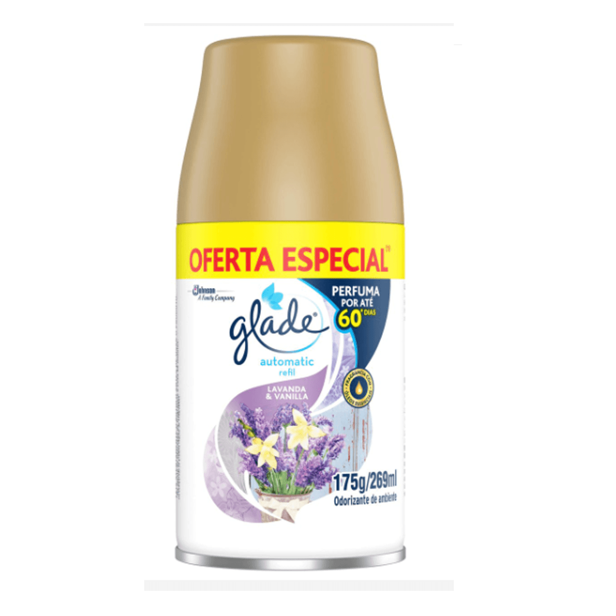 Encontraproduto.com.br - Desodorizador Glade Automatic Spray Refil Toque de Maciez 269 ml