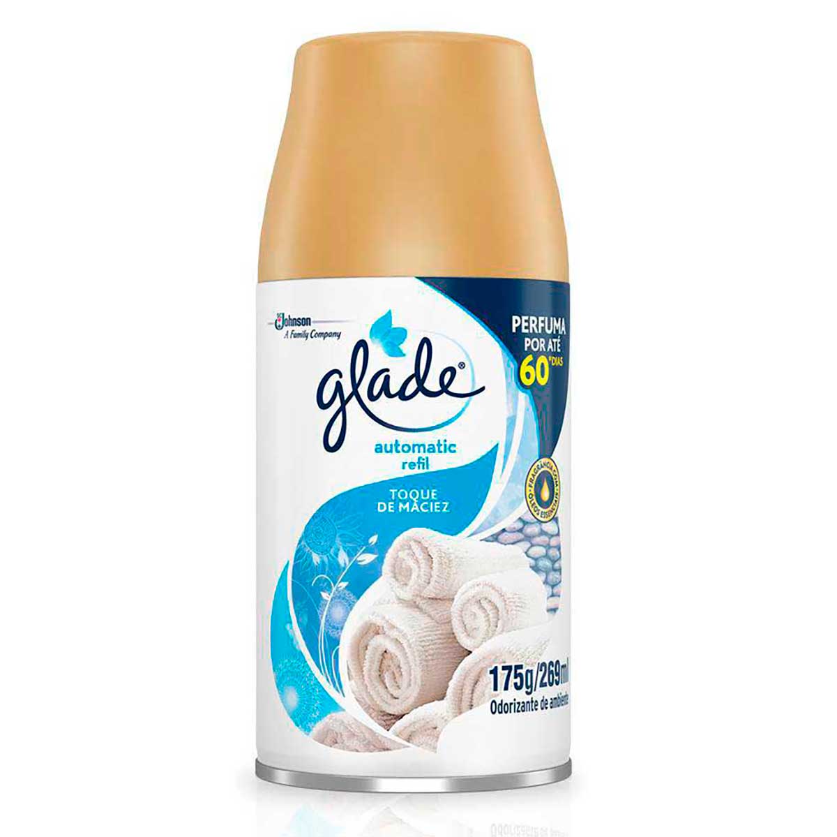 Encontraproduto.com.br - Desodorizador Glade Automatic Spray Refil Toque de Maciez 269 ml