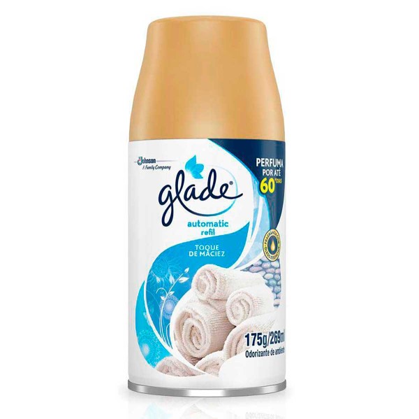 Encontraproduto.com.br - Desodorizador Glade Automatic Spray Refil Toque de Maciez 269 ml