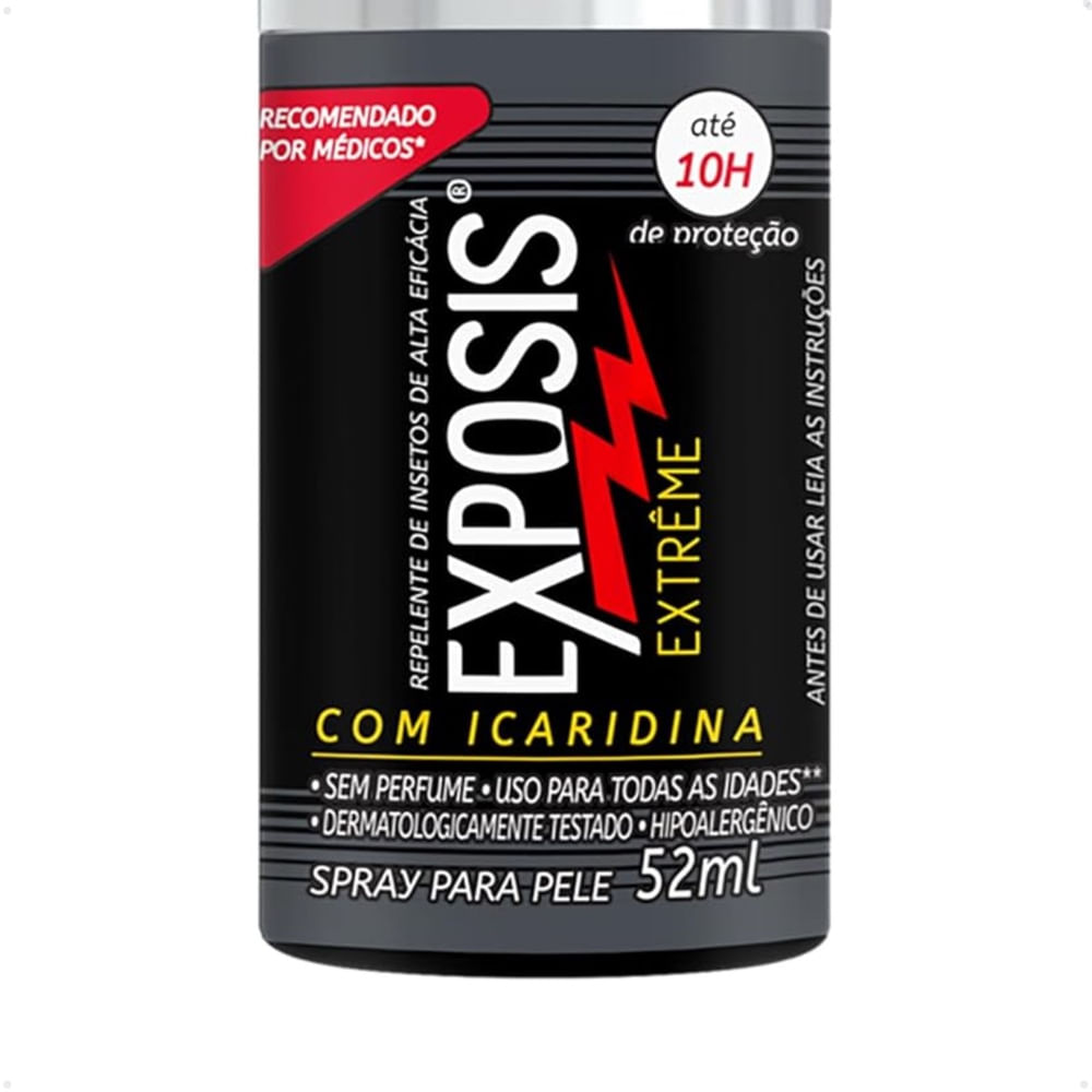 Encontraproduto.com.br - Repelente Em Gel Exposis Extreme Spritz 52ml 12 Br