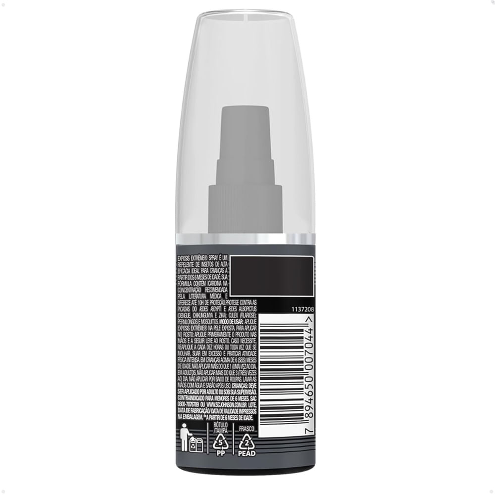 Encontraproduto.com.br - Repelente Em Gel Exposis Extreme Spritz 52ml 12 Br