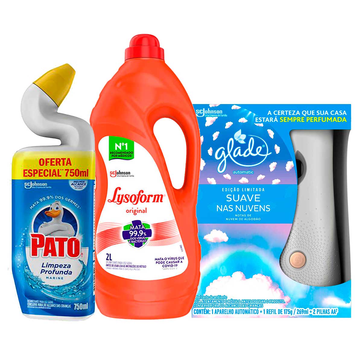 Odorizador Glade Automatic Suave Nas Nuvens 269ml
