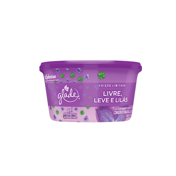 Odorizador Gel Glade Livre Leve e Lilás 70g