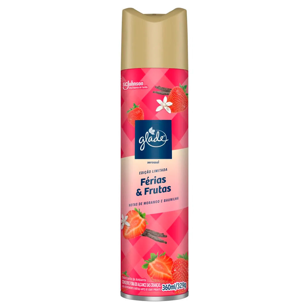 Odorizador de Ambiente Aerossol Glade Férias & Frutas Frasco 360ml Edição Limitada