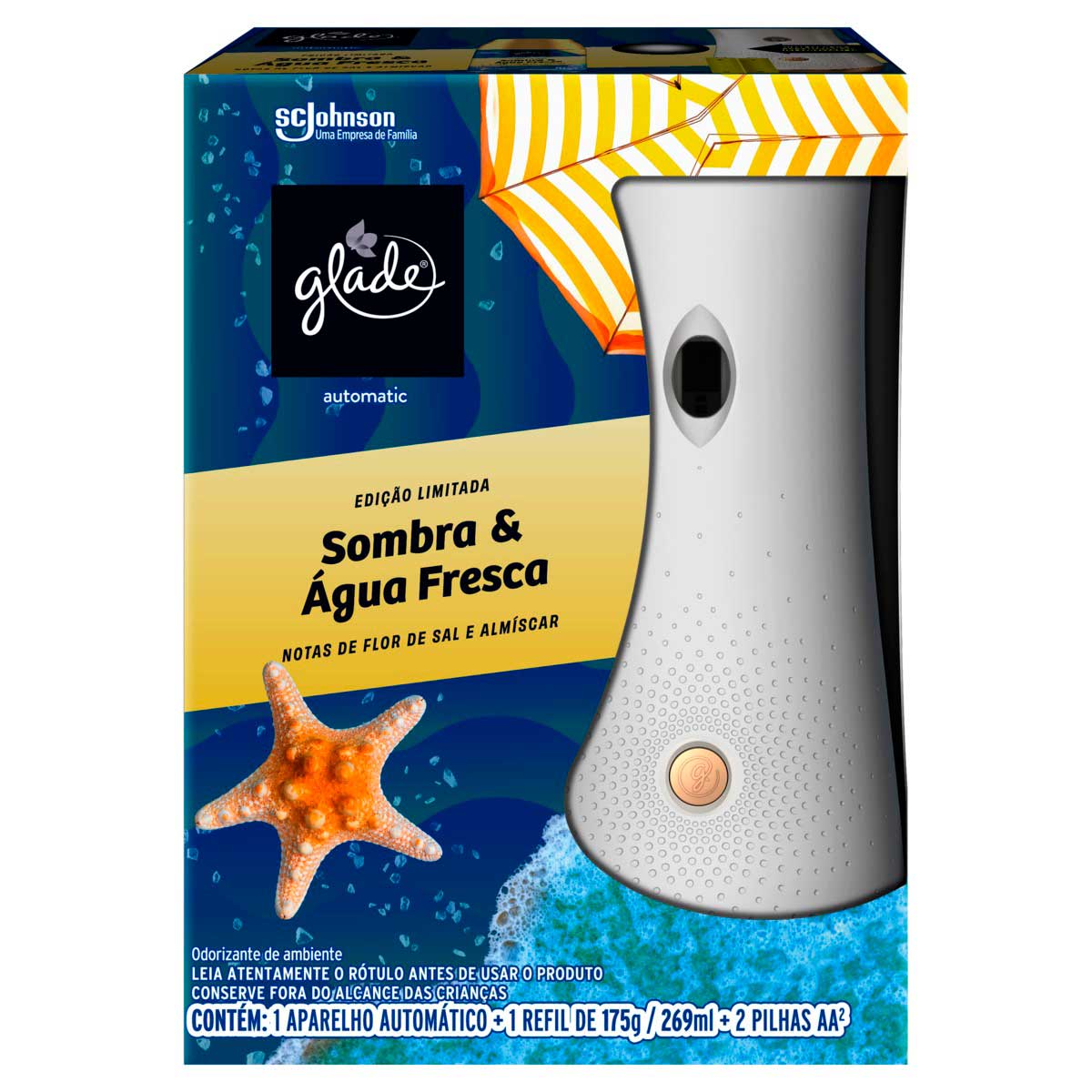 Purificador de Ar Glade Sombra e Água Fresca Aparelho e Refil 269ml