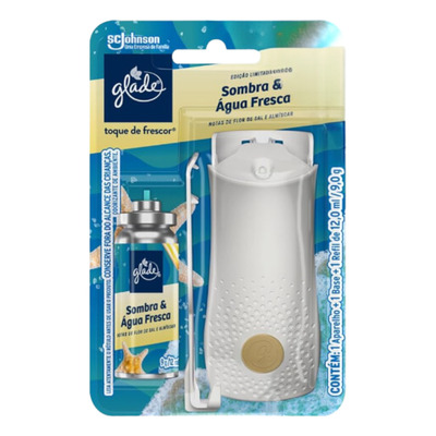 Aparelho Odorizador Toque de Frescor + Refil Sombra & Água Fresca Glade 12ml
