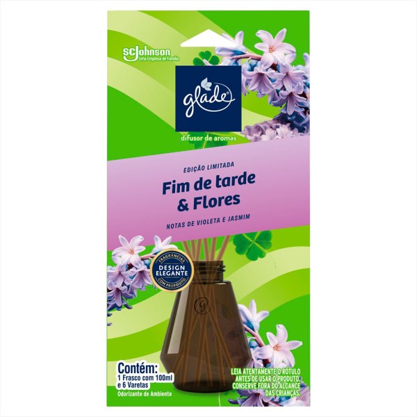 Encontraproduto.com.br - Difusor de Aromas Glade Fim de Tarde & Flores 100ml