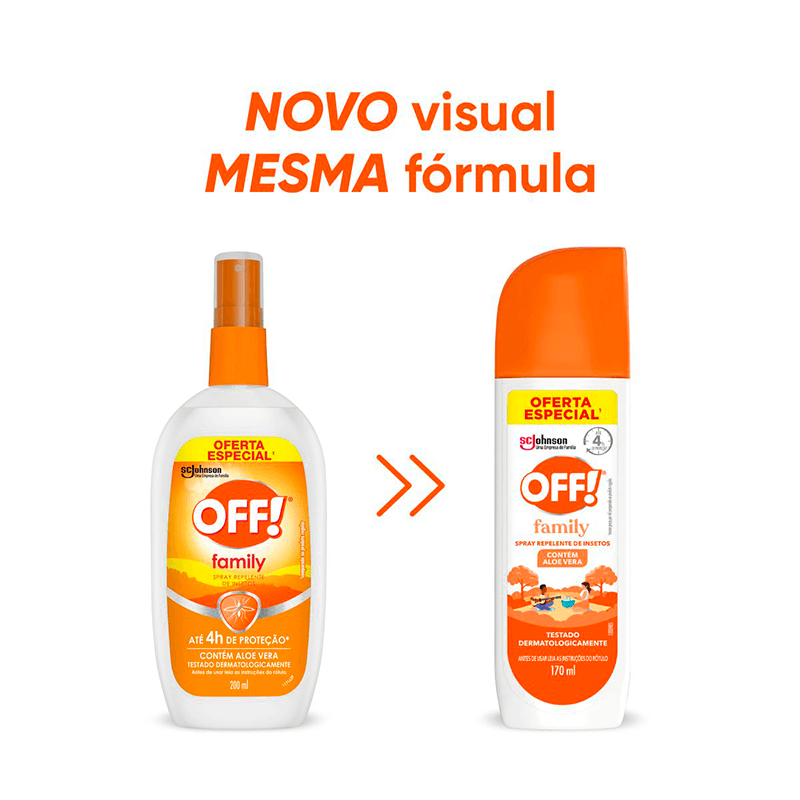 Encontraproduto.com.br - Repelente Spray Family OFF! - 170ml