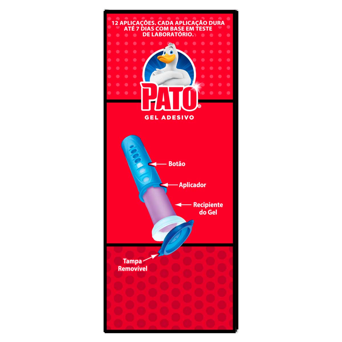 Encontraproduto.com.br - Desodorizador em Gel Adesivo Pato Game das frutas Unidade com 2x38g